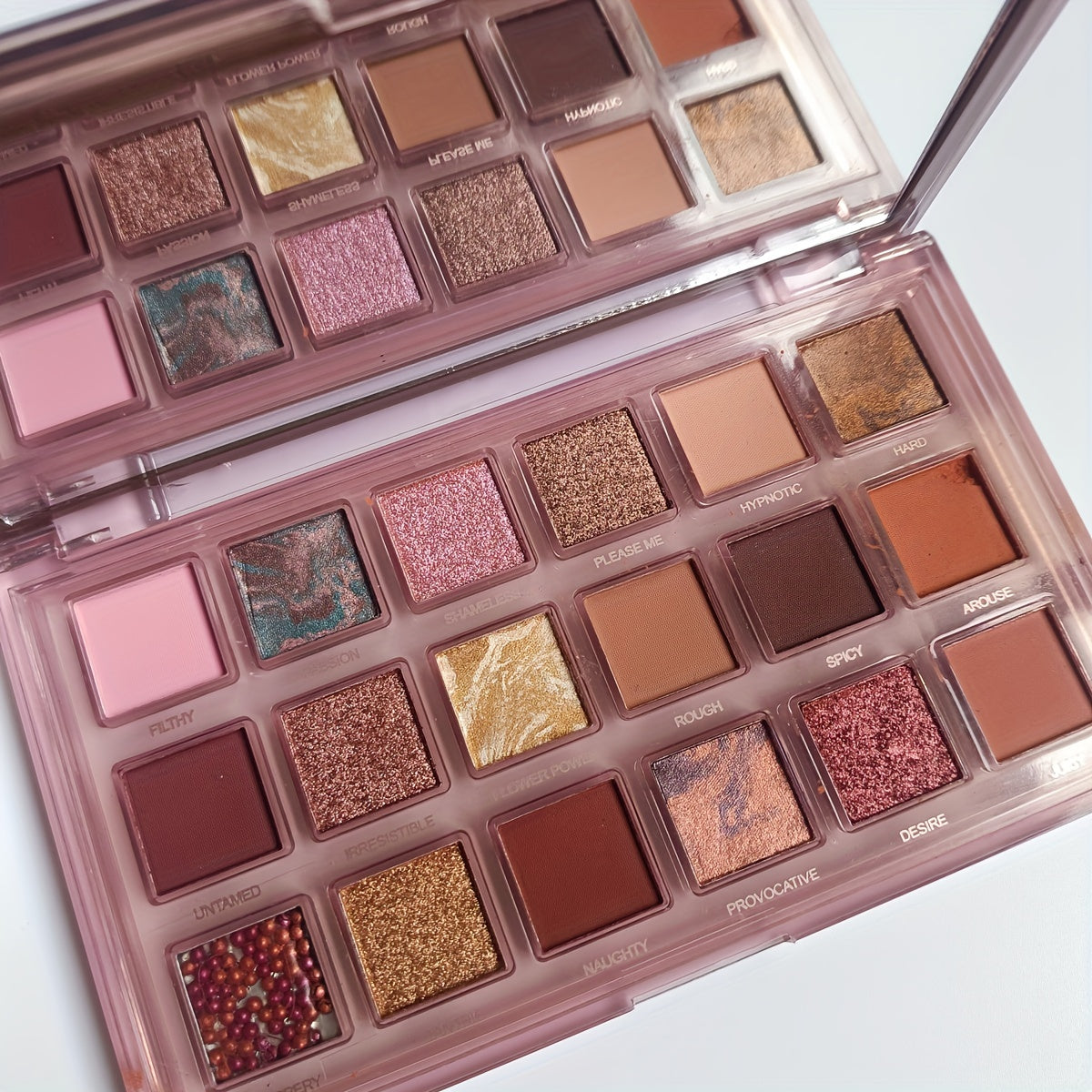 Rose Eyeshadow Palette Multicolor Pearly Matte Sequin Finish Eyeshadow Palette