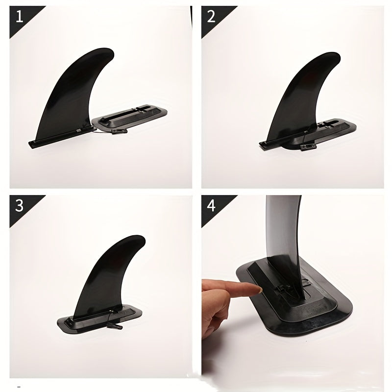 Large Tail Fin Divider for Surfboard, Removable Base