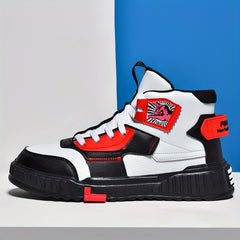 Men's Colorful High Top Lace Up Sports Sneakers