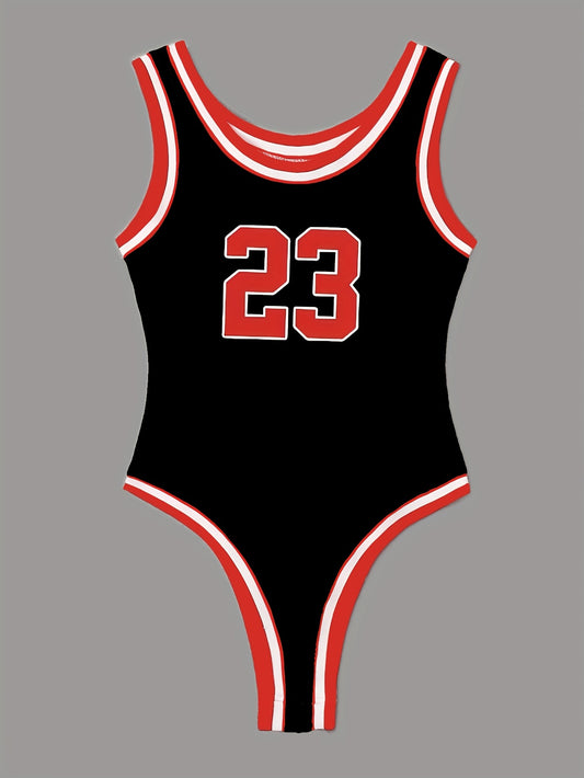 Sleeveless Sexy Block Bodysuit Women's Clothing