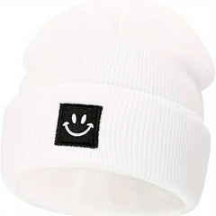 Winter Happy Face Knitted Hat Soft Beanie For Men And Women