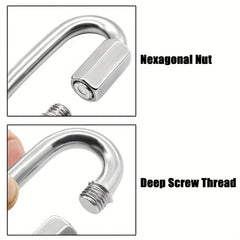 2 Pack Heavy Duty Carabiner Keychains for Outdoor Activities