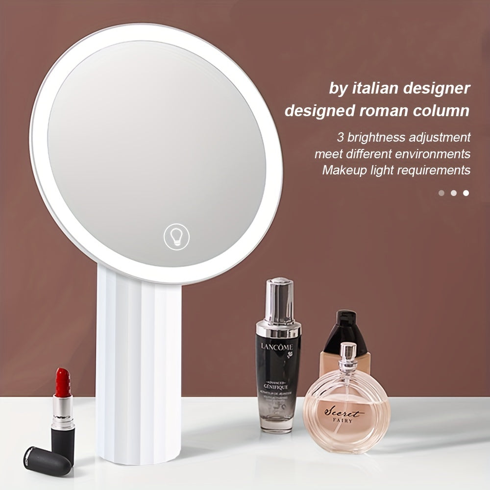 Rechargeable Makeup Mirror with 46 LED Lights & 3 Lighting Modes