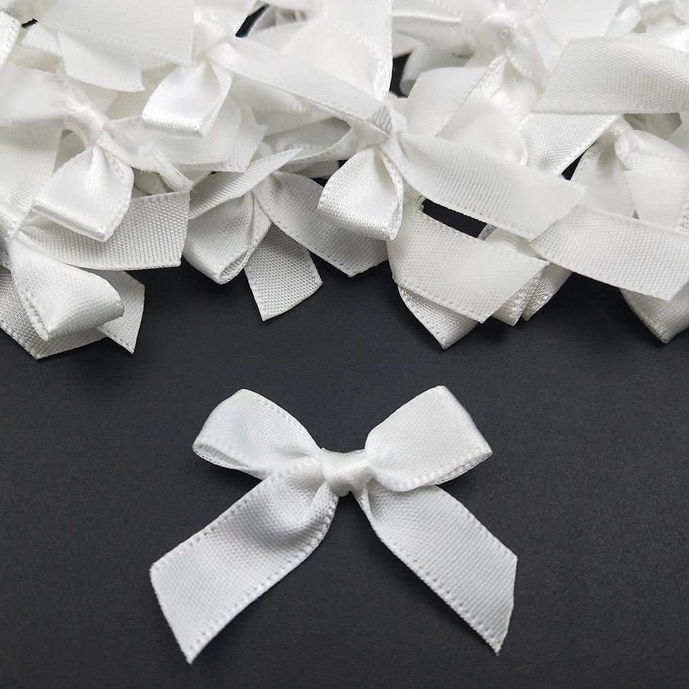 100pcs Gift Wrapping Bows Polyester Bowknots Clothing Accs