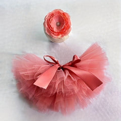 Pink Newborn Tutu Skirt & Headband Set 1st Birthday Photoshoot Prop
