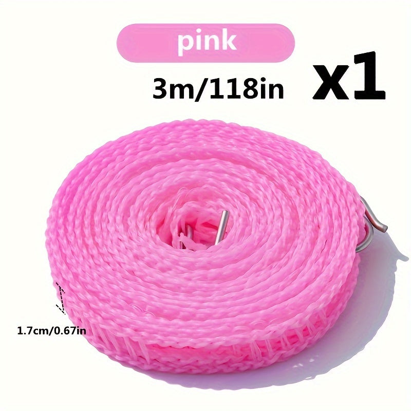 Portable Non-slip Clothesline Rope for Camping and Household Use
