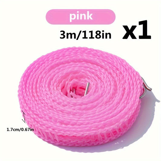 Portable Non-slip Clothesline Rope for Camping and Household Use
