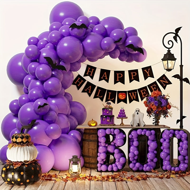 22pcs 25.4cm Purple Matte Latex Balloon Wedding Room Scene Layout