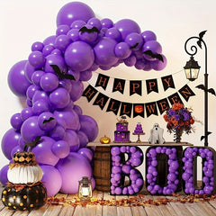 22pcs 25.4cm Purple Matte Latex Balloon Wedding Room Scene Layout