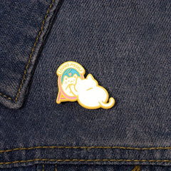 Cat Brooch Mirror Design