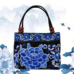 Flower Embroidered Ethnic Bag Casual Handbag For Women