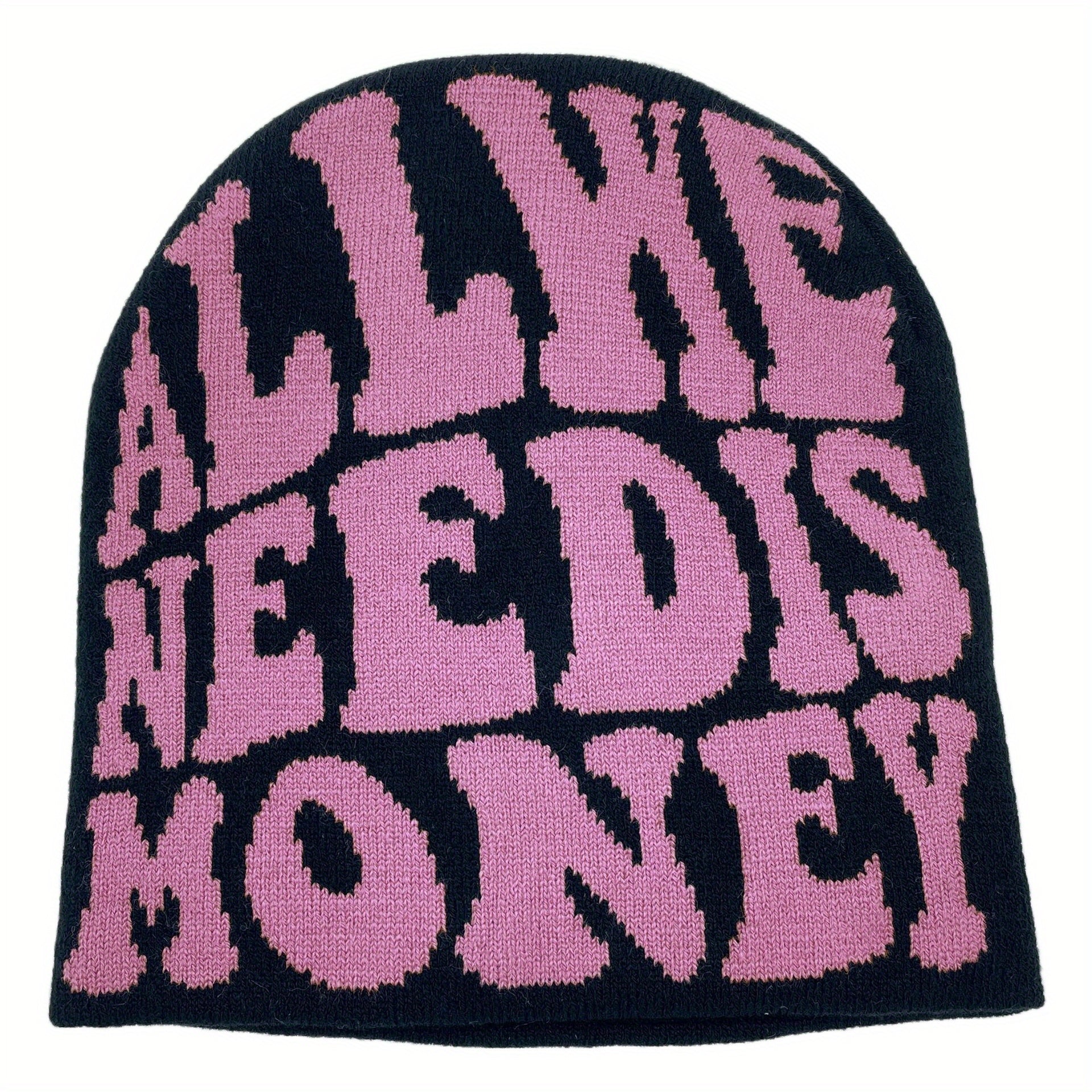 Money Beanie Hat Hip Hop Knitted Skullies Embroidery Cap