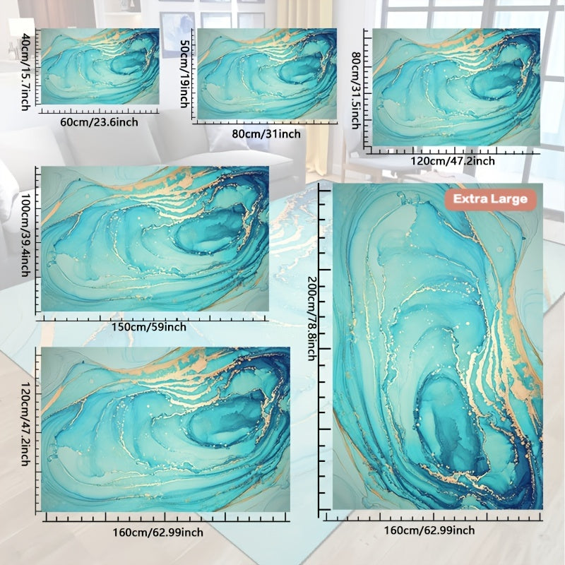 Waterproof Marbling Rug for Home Decor