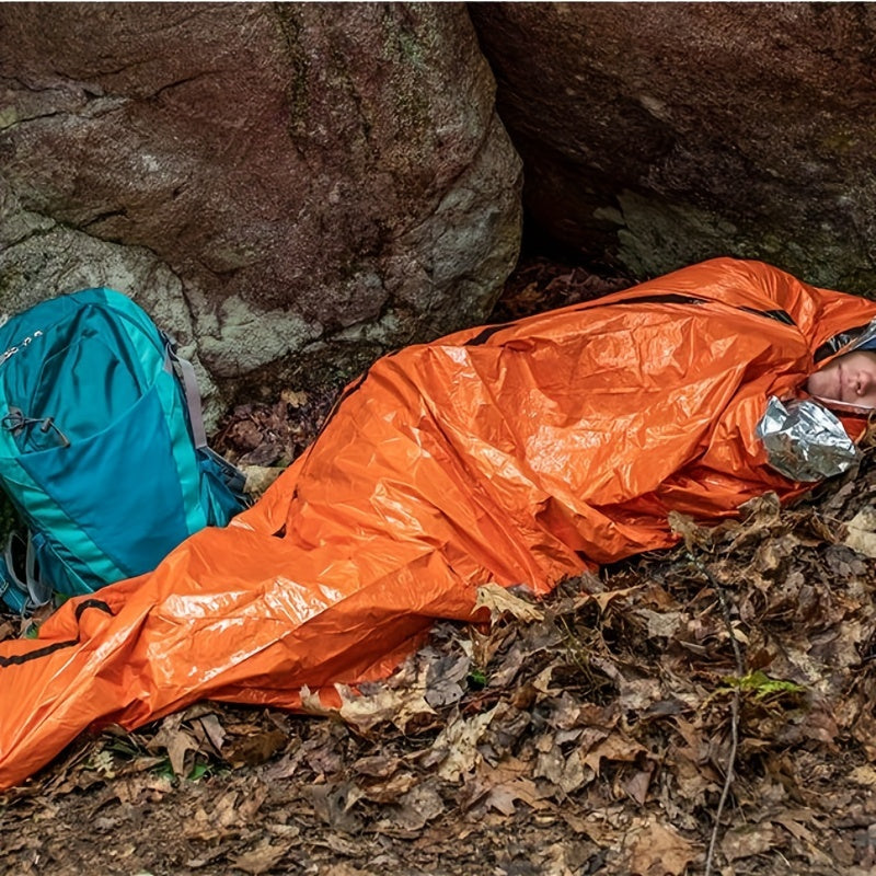 2pcs Emergency Thermal Blanket Camping Sleeping Bag