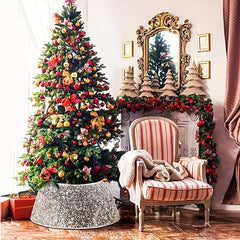 Christmas Tree Collar Skirt Ring Surround Ornaments Decor