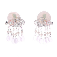 Vintage Metal U-shaped Hairpin with Tassel for Women