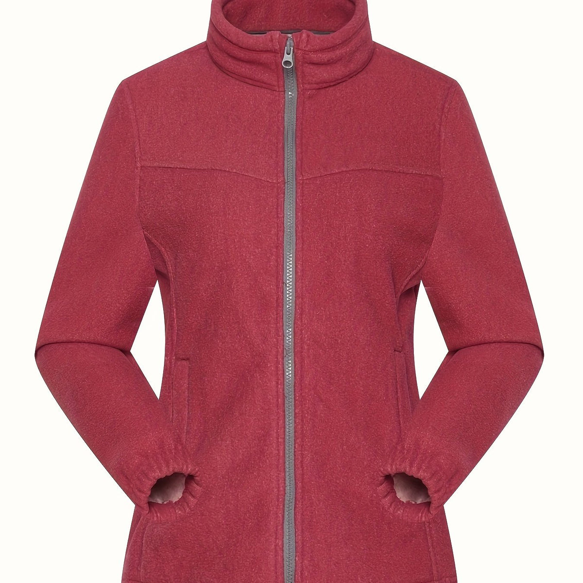 Women's Zip-Up Sports Jacket Windproof Fleece Coat