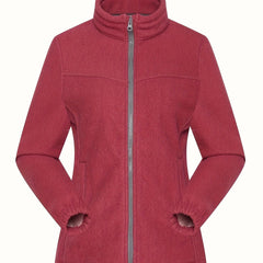 Women's Zip-Up Sports Jacket Windproof Fleece Coat