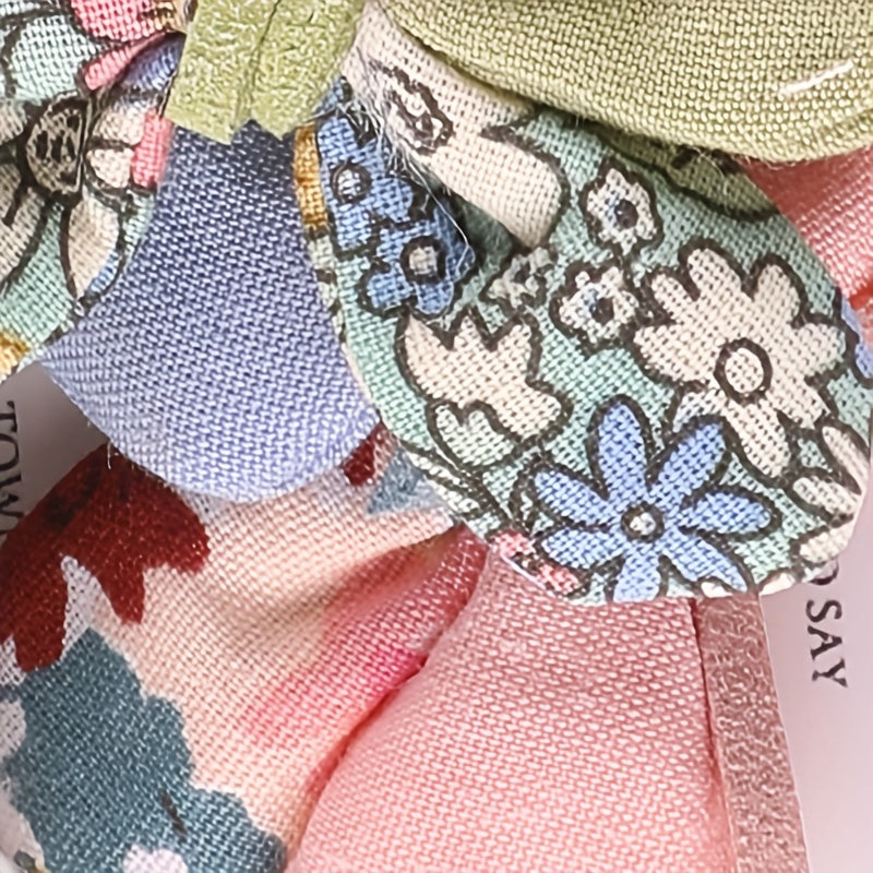 4pcs Plush Cloth Bow Hair Patches for Girls Clothing