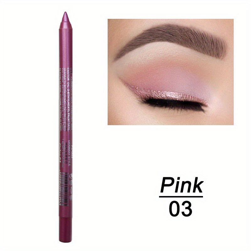 Colorful Eyeliner Pen Pearly Eyeshadow Pencil Glue Green Smudge Proof
