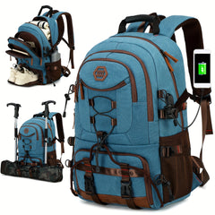 Large Hiking Backpack with Shoe Compartment & Laptop Sleeve