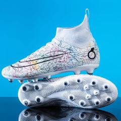 Men's High Top Soccer Boots Spike Shoes for Performance