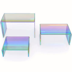 6pcs Rainbow Acrylic Display Rack for Shoes Collectibles