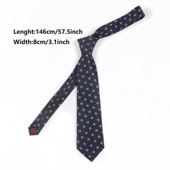 Vintage Square Pattern Tie For Men