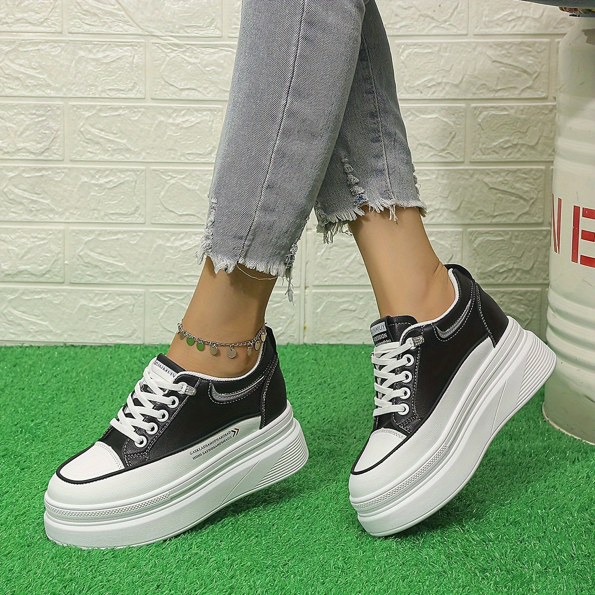 Women's Height Increasing Casual Sneakers Thick Bottom Shoes