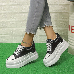 Women's Height Increasing Casual Sneakers Thick Bottom Shoes