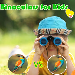 Kids Shock Proof Toy Binoculars Set Educational Learning Hiking
