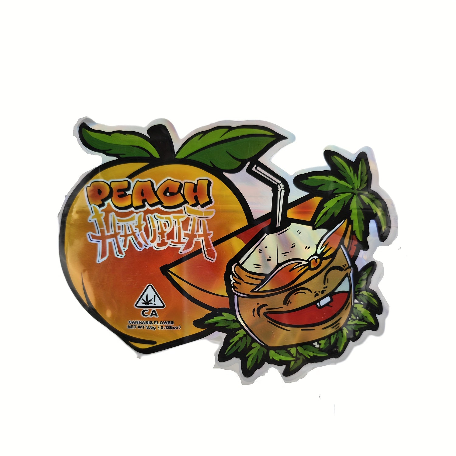 50pcs Halloween Mylar Bags 3.5g Smell Proof Ziplock Resealable Snack Bags