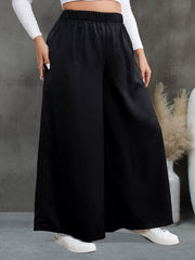  High Rise Wide Leg Trousers