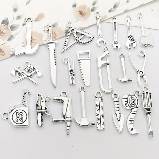 20pcs Tibetan Silver Metal Charms Pendants for Jewelry Making
