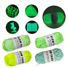 Luminous Wool Glow-In-The-Dark Soft for DIY Knitting & Crocheting