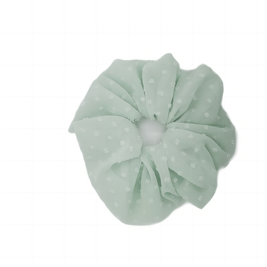 Polka Dot Chiffon Scrunchies Hair Tie Hair Rope Ponytail Holder for Women Girls