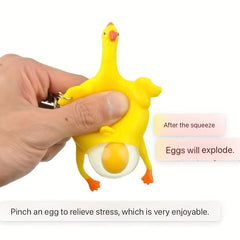 Creative Venting Chicken Laying Keychain