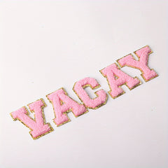 5pcs Vacay Letters Iron on Patch for Clothing Hat DIY Accessories