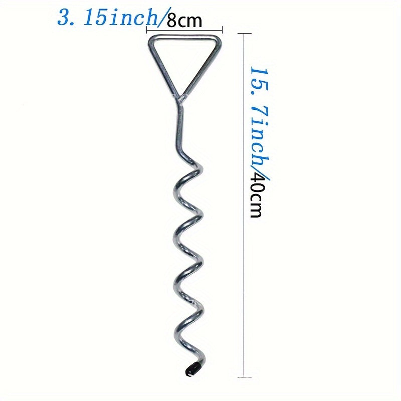 Spiral Ground Nail Stake for Pet and Camping, Trampoline Stabilizer
