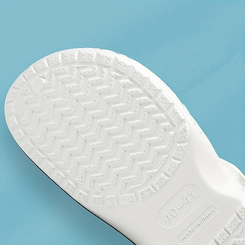 Women's Coconut Leaves Pattern Clogs Slip On Beach Shoes