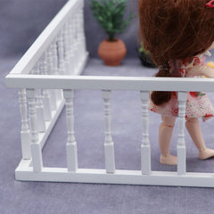 Wooden Picket Fence for Dollhouse DIY Decor