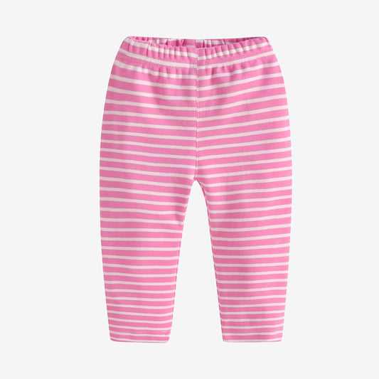 Girls Cotton Striped Pants Elastic Waist Kids Spring Summer Clothes