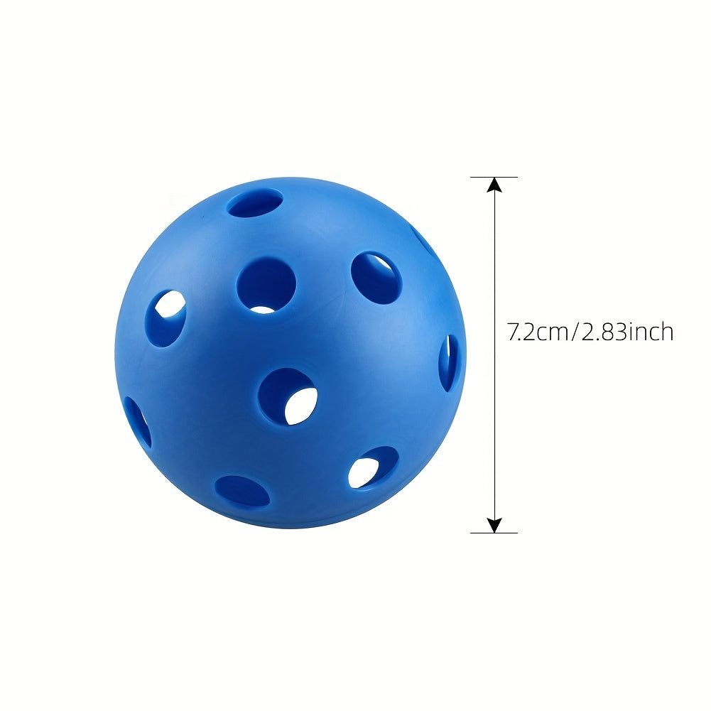 High Elastic Outdoor Pickleball Ball 26 Holes Colorful Soft Performance Comfort