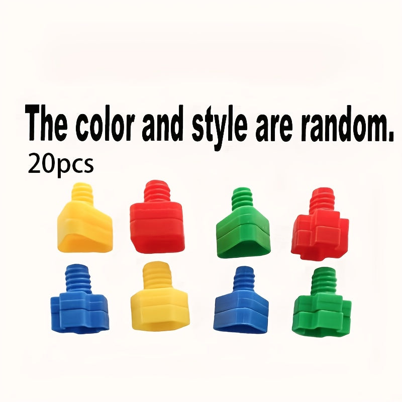 Colorful Screw & Nut Assembly Toy Building Blocks in Pink Green Yellow