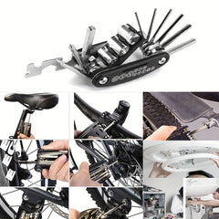 16-in-1 Bike Repair Tool Kit Set Multipurpose Wrench Screwdriver Maintenance