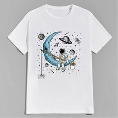 Astronaut Pattern Iron On Transfer Sticker DIY Clothing T Shirt Backpack