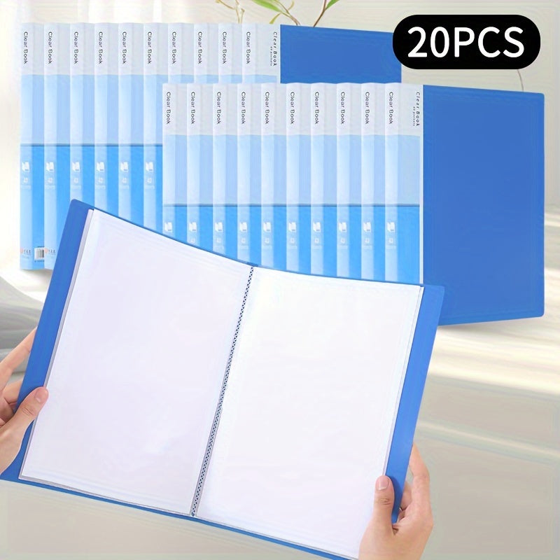 20pcs File Manager Document Organizer Exam Paper Storage Folder