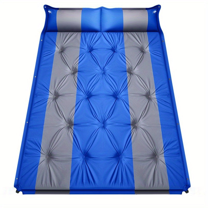 Outdoor Double Thickened Auto Inflatable Mat - Moisture Proof Camping