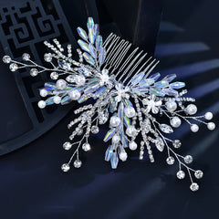 Stylish Bridal Hair Comb with Flowers Bridesmaid Headpiece HP914