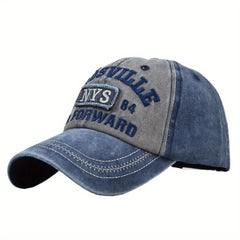 NYS Embroidery Baseball Cap Washed Distressed Sunscreen Sports Hat